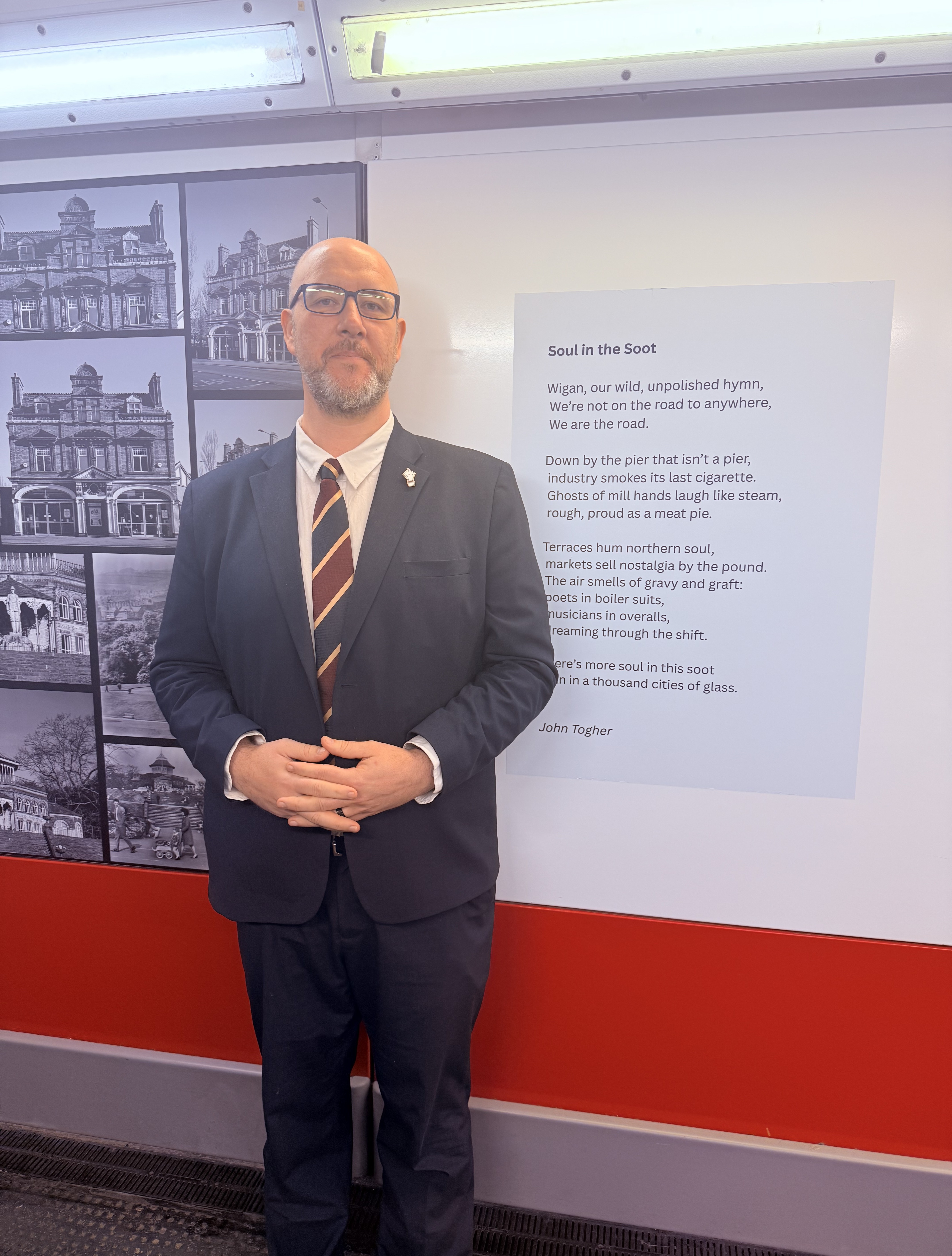 West Lancashire College Lecturer’s Inspiring Poem Honoured at Railway Station