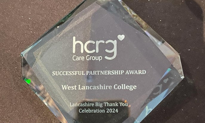 West Lancashire College celebrates award win