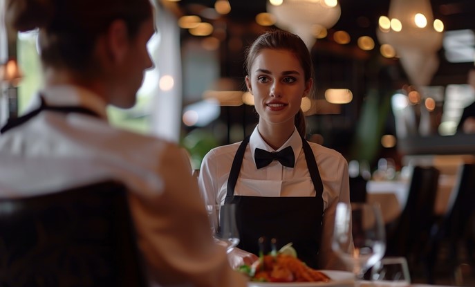 Waitressing Man Begin your Hospitality and Catering journey with West Lancashire College