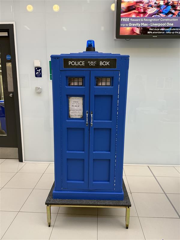 The TARDIS lands at West Lancashire College